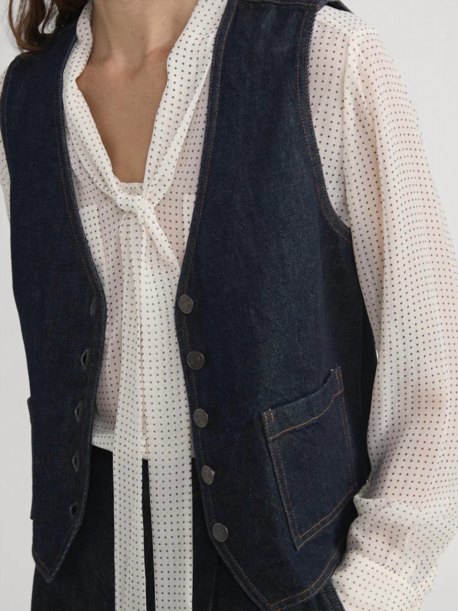 Frame - Denim Button Closure Jacket Vest