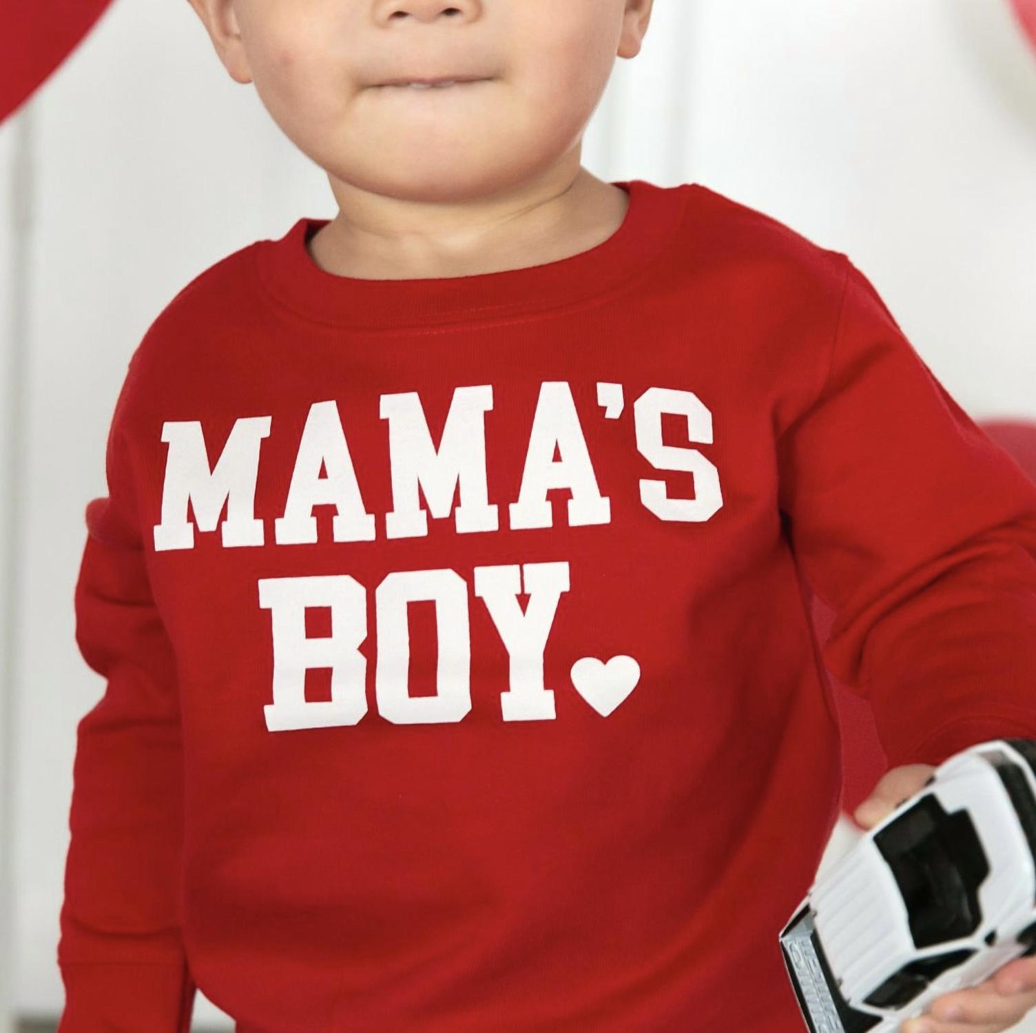 SWEET wink Mama's Boy Sweatshirt in red - kids' shirt - detail view