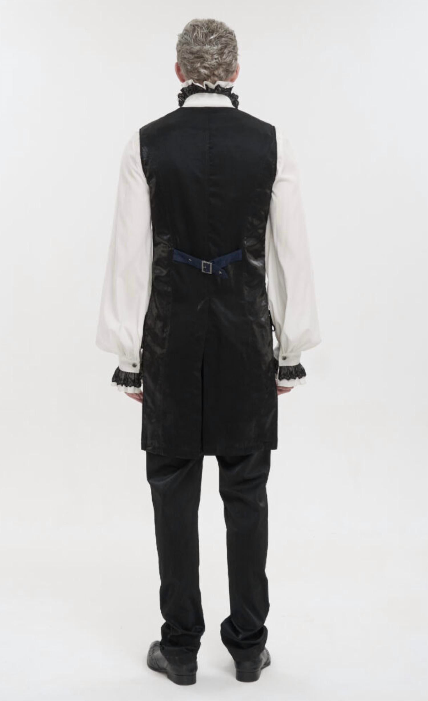 Western F.A.S.H.I.O.N - Jacquard Print Long Tail Vest
