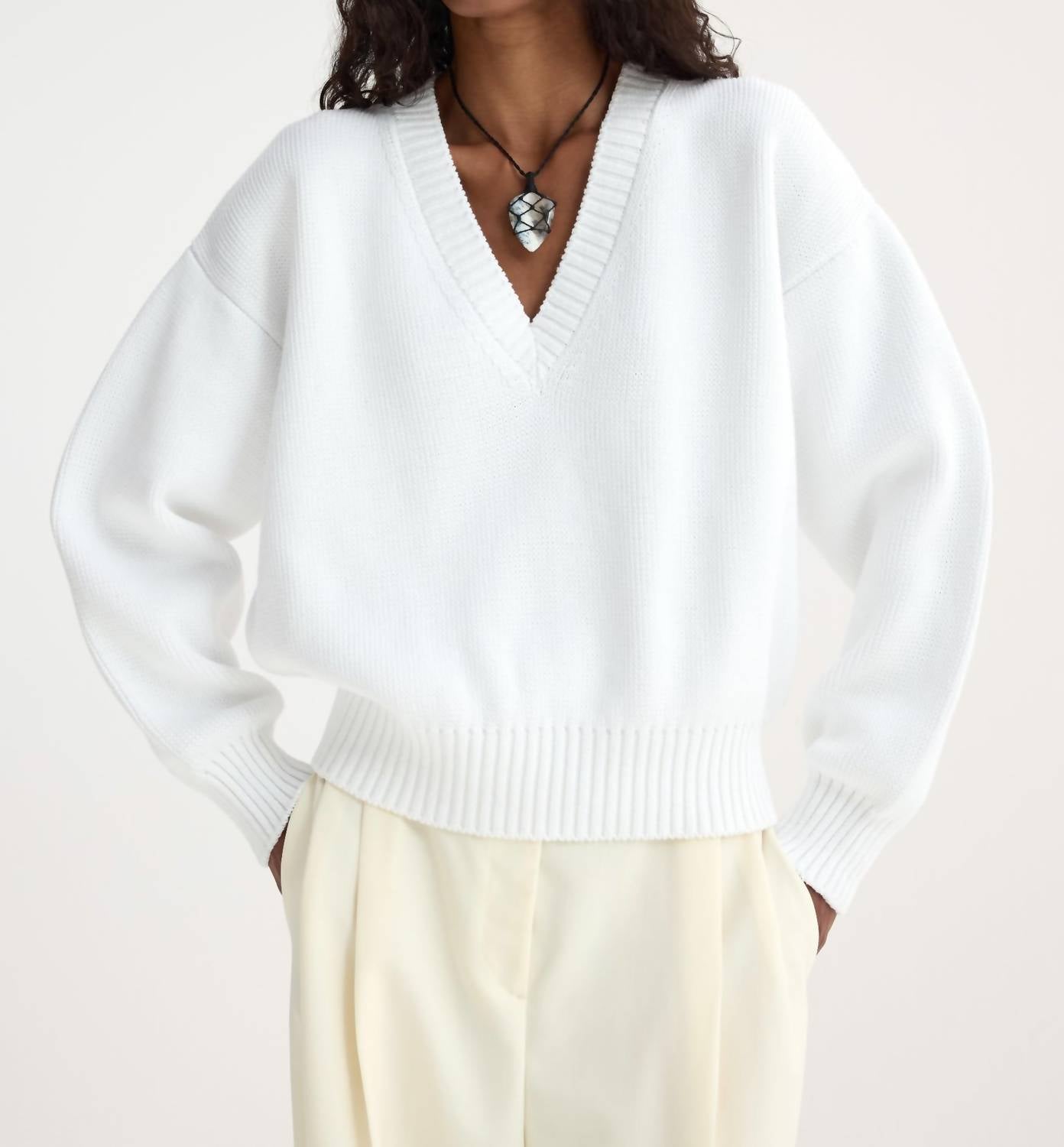 Rohe - V-neck Knitted Sweater
