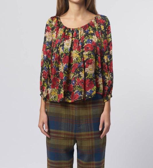 The Great. - Palmette Floral Top