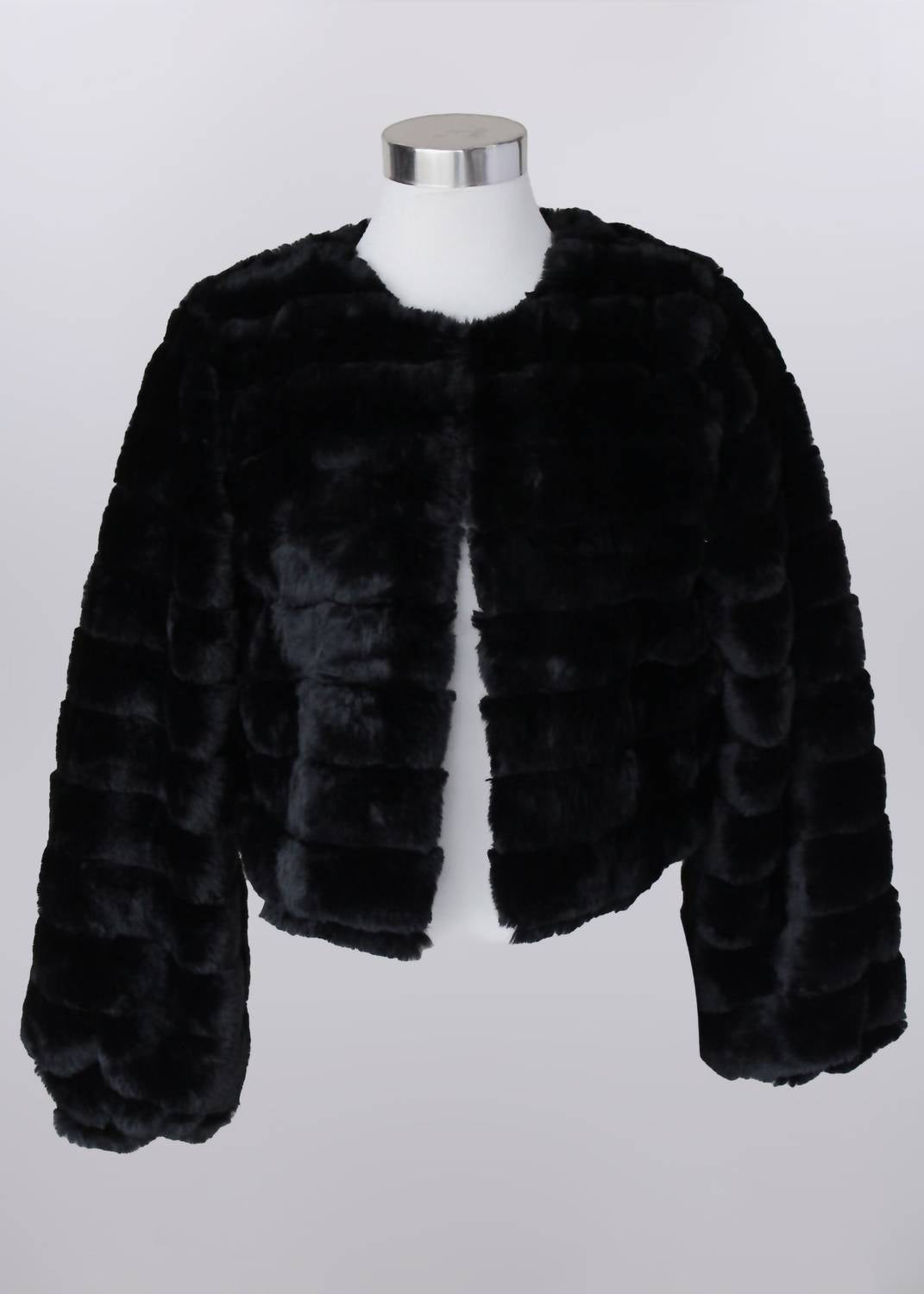 Keren Hart - Women's Faux Fur Cropped Jacket