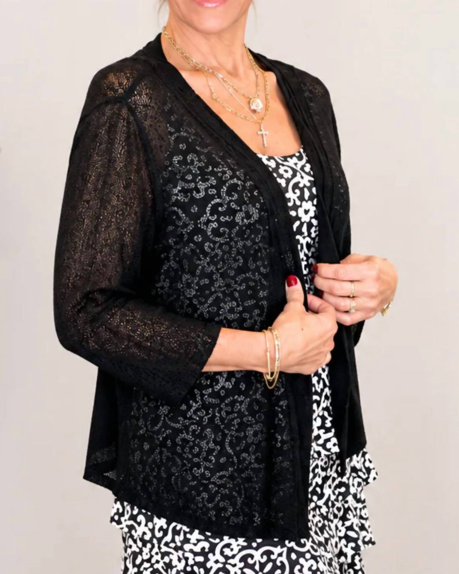 Lulu-B - Sheer Lace Cardigan