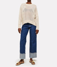 Brodie Cashmere - Brodie Aloha Cashmere Open Crew Top