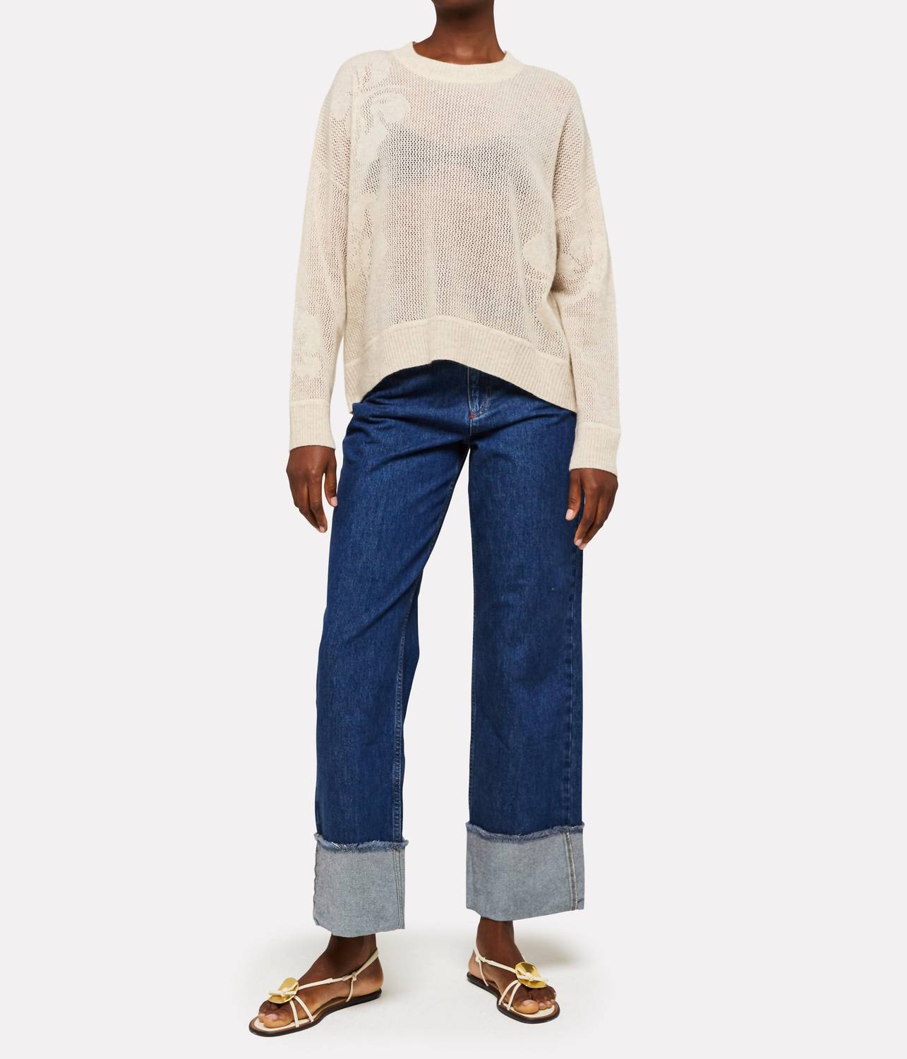 Brodie Cashmere - Brodie Aloha Cashmere Open Crew Top
