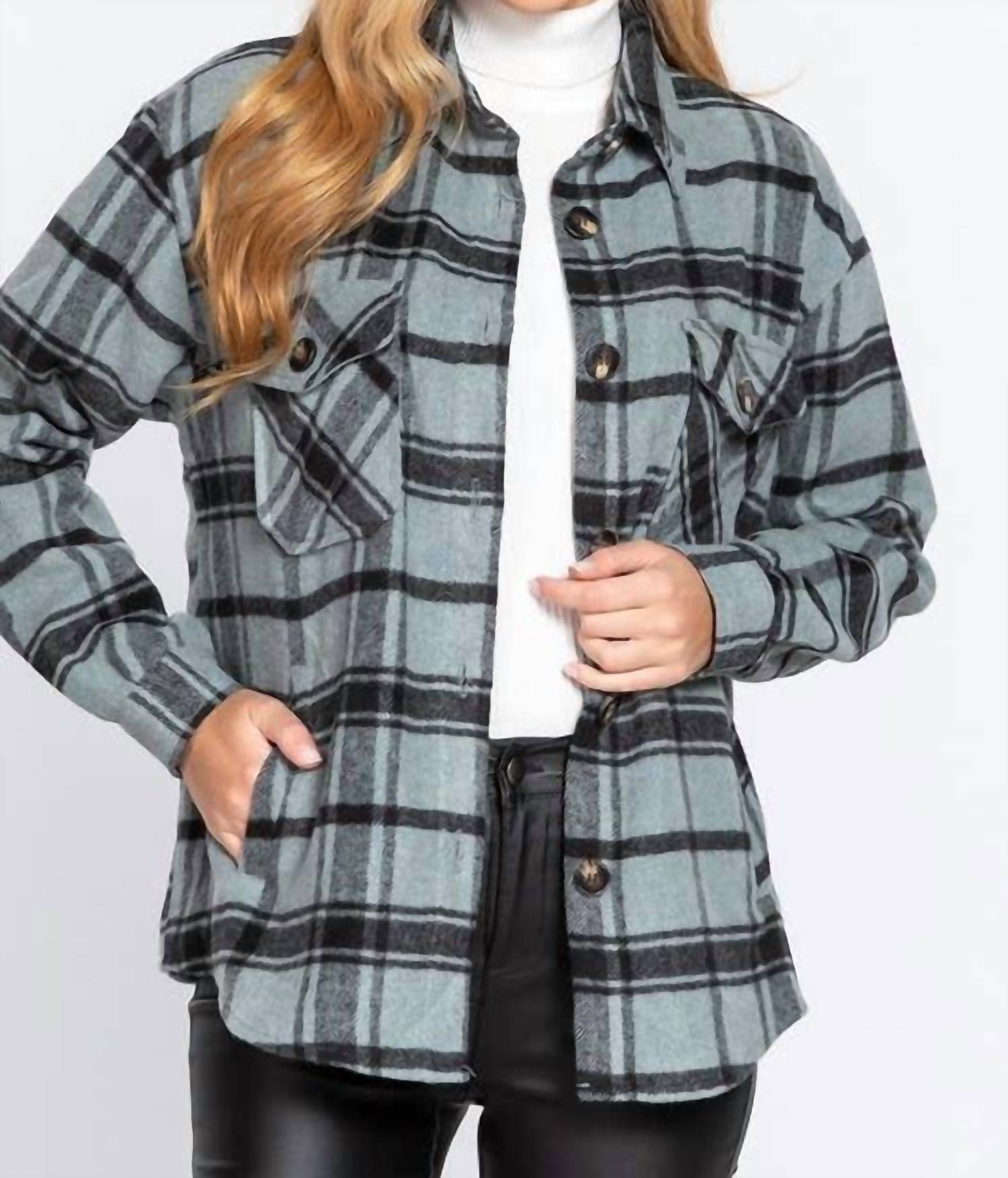 Vanilla Monkey - Super-soft Plaid Shacket