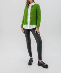 Marble - Textured Long Sleeves Cardigan
