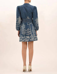 Celina Moon - Carly Wrap Mini Dress