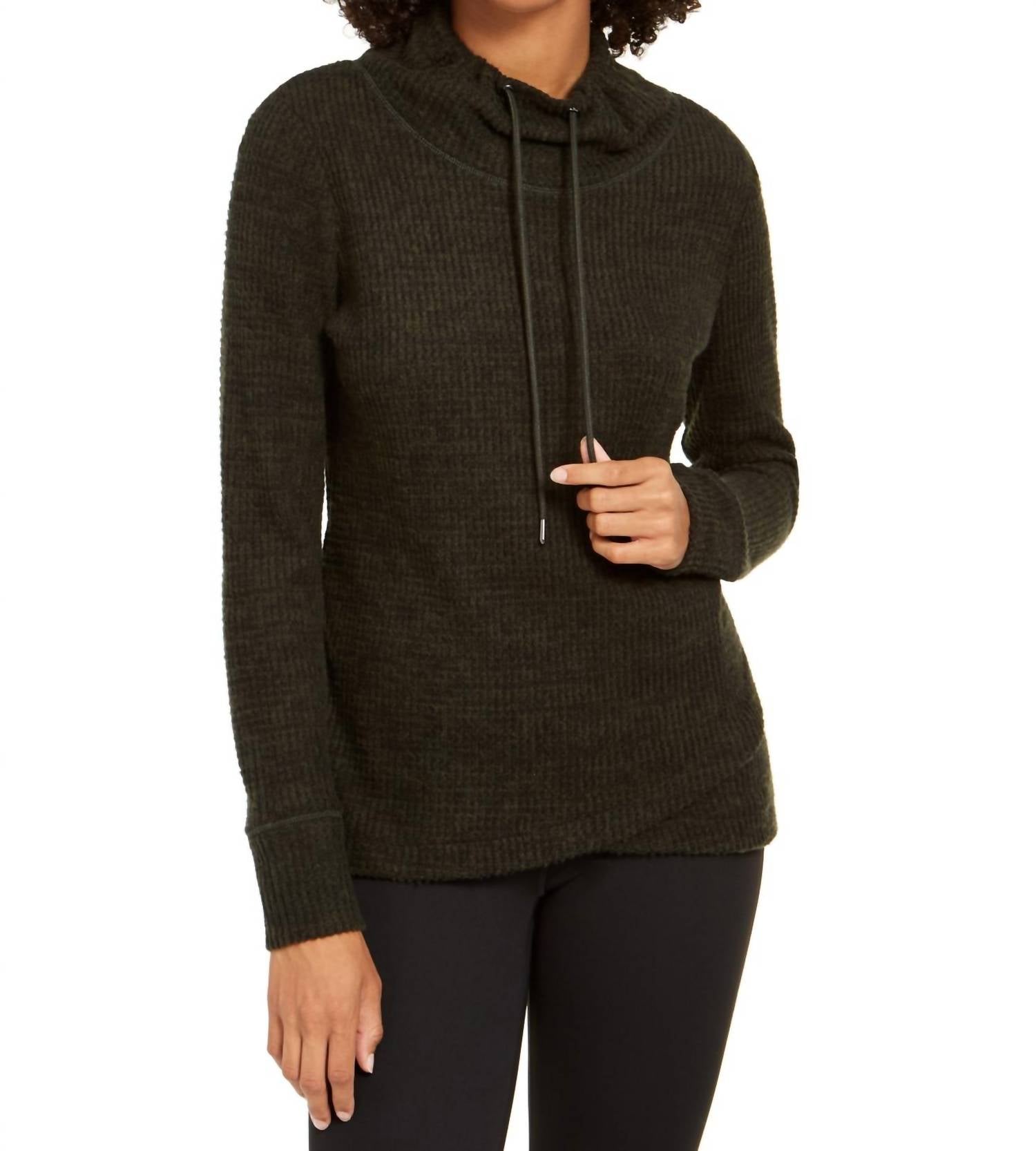 Ideology - Women's Activewear Cowl Neck Tulip Hem Top