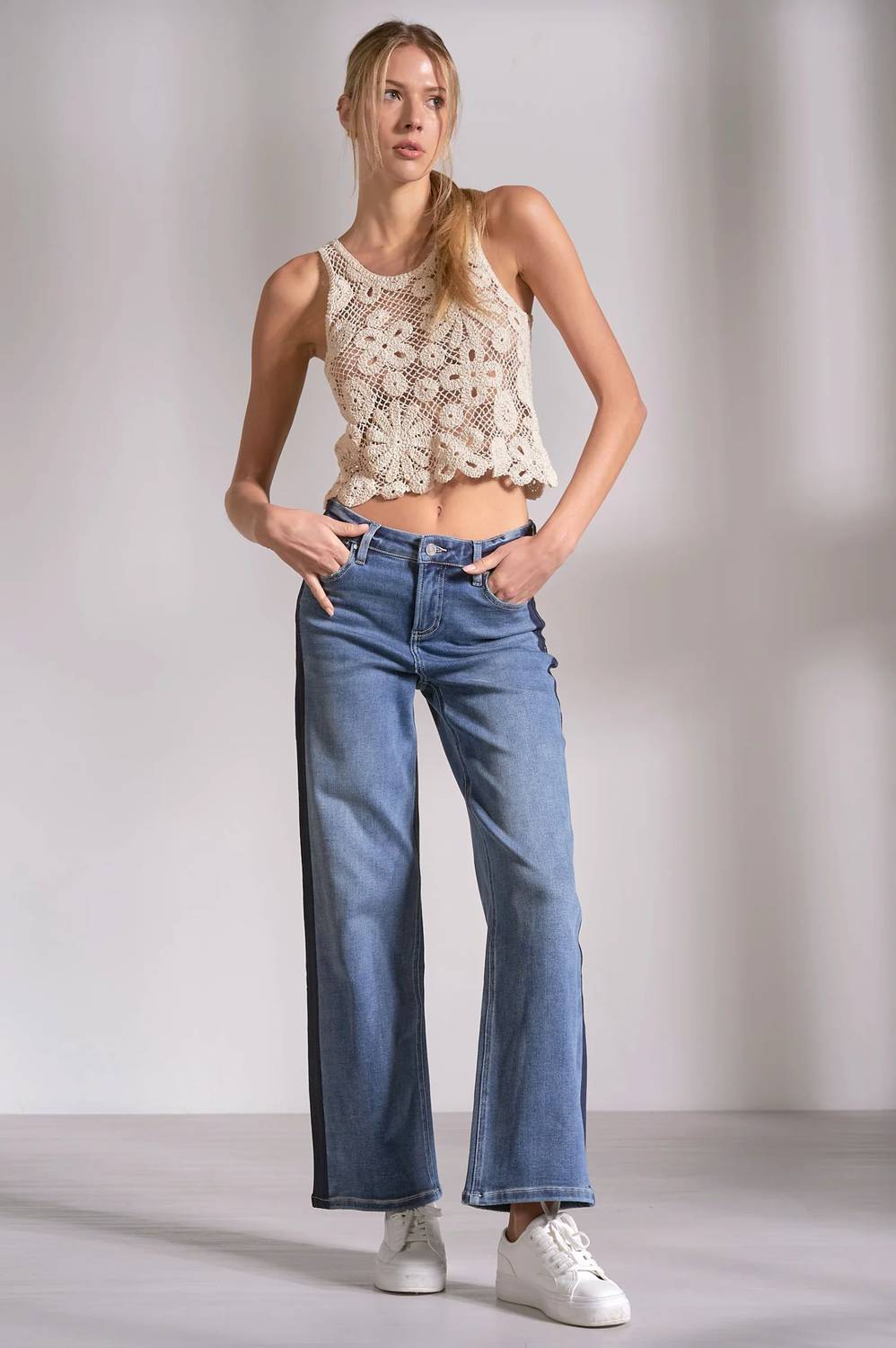 Elan - Blake Crochet Tank Top