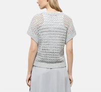Luisa Cerano - Open Knit Short Sleeve Top