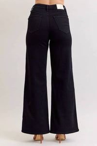 Judy Blue - High Waisted Retro Wide Leg Denim Jeans