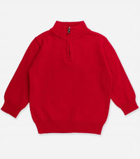 Rufflebutts - Boys' Knit Quarter Zip Sweater