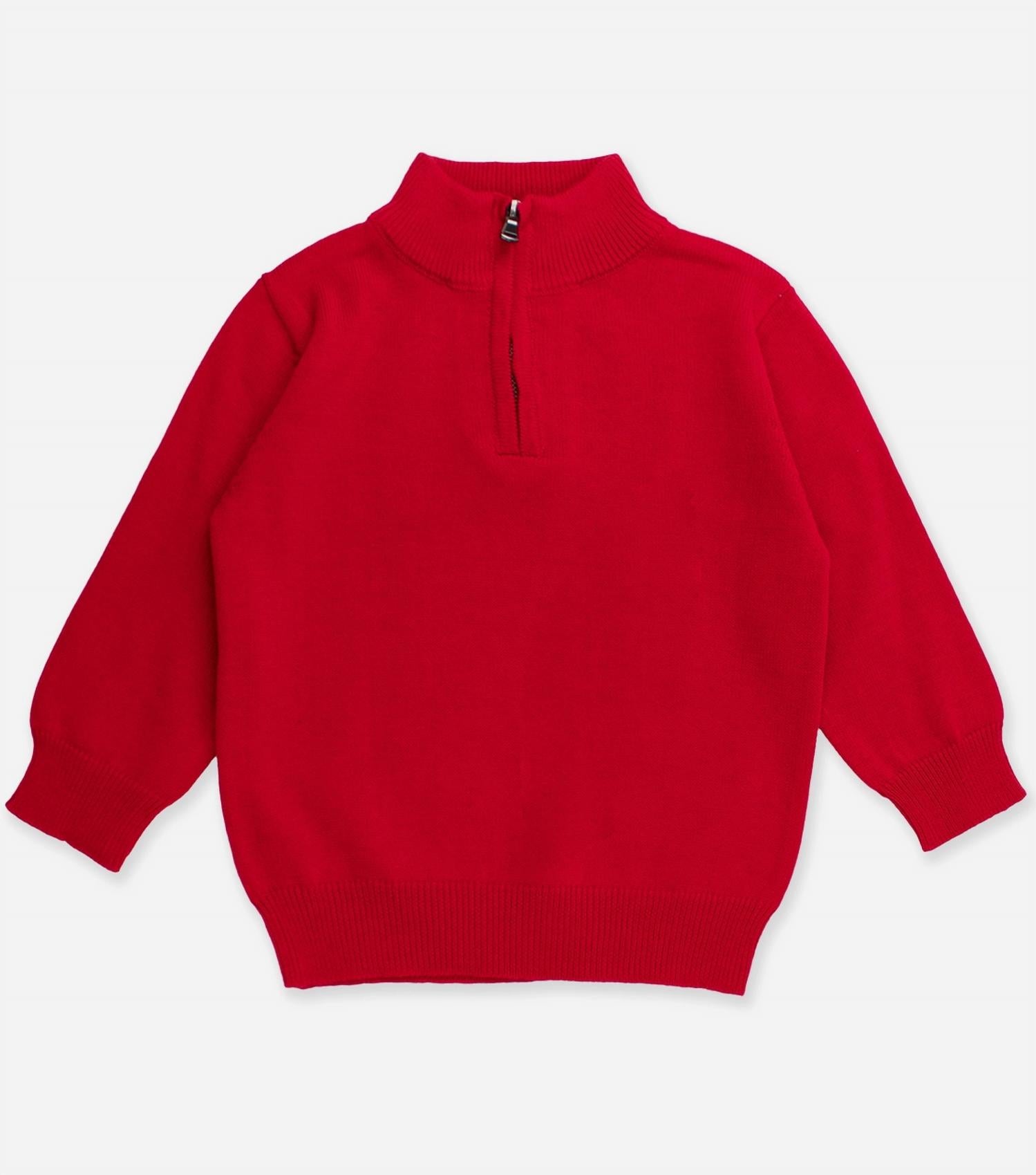 Rufflebutts - Boys' Knit Quarter Zip Sweater