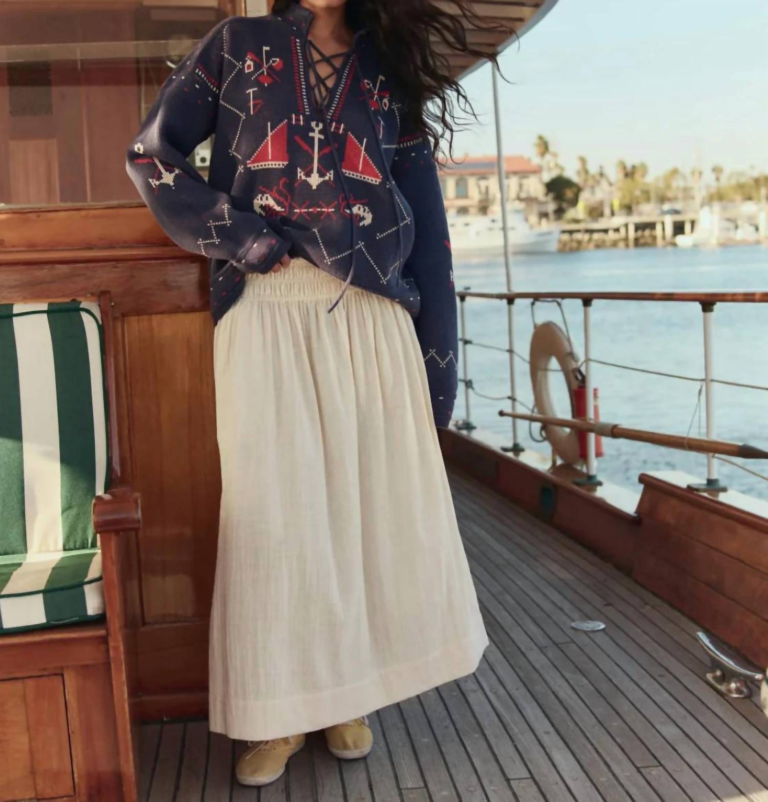 The Great. - The Fisherman Laceup Pullover