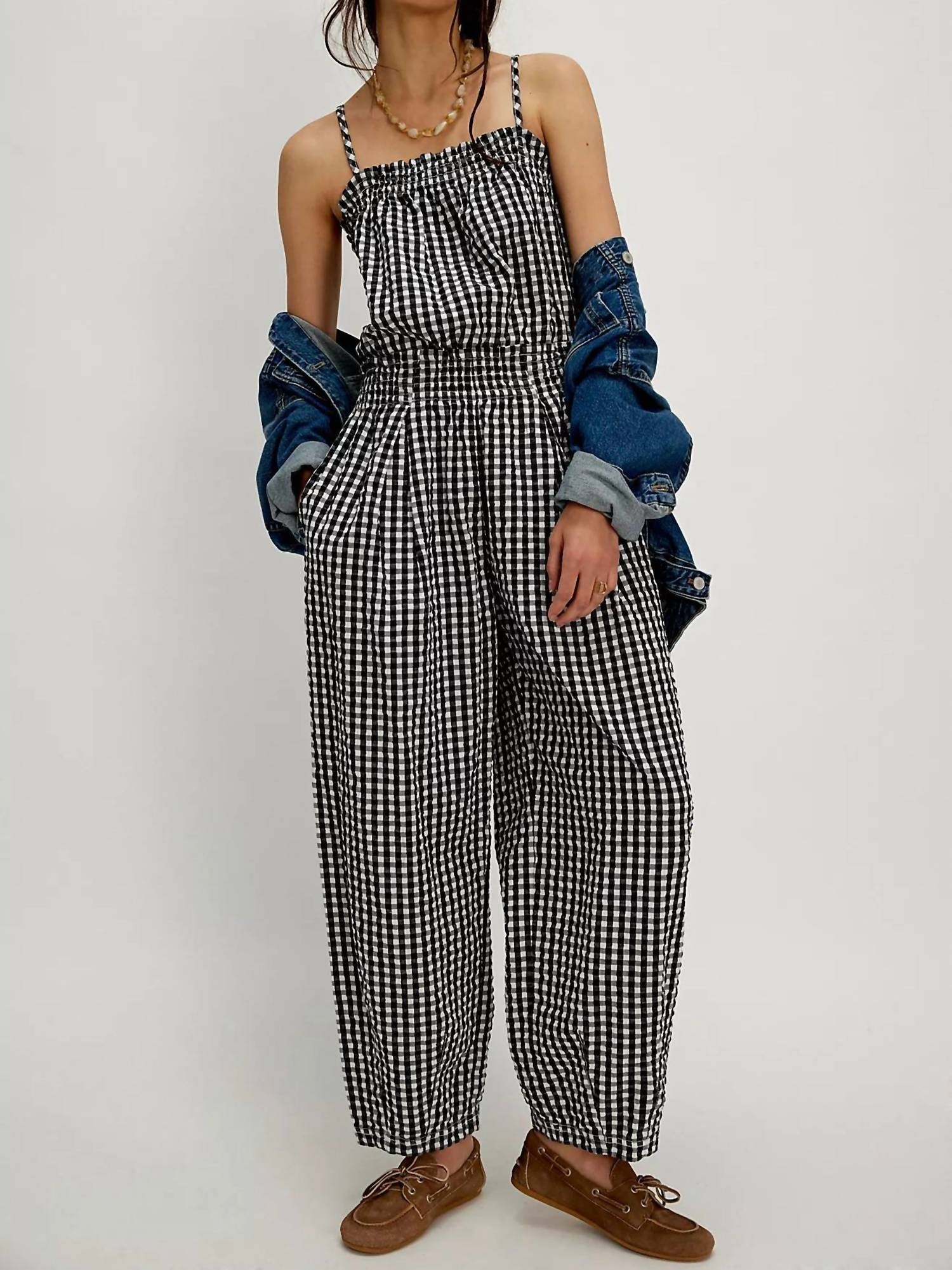 Free People - Retro Heatwave Gingham One-piece