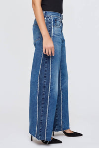 Moussy - Tahiti Two-tone Wide Leg Pants