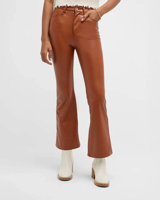 Rag & Bone - CASEY FAUX LEATHER FLARE PANTS