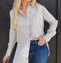 Blu Pepper - Striped Button Down Shirt