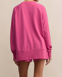 Z Supply Weekender V-neck Sweater in island pink - women's sweater - view 8