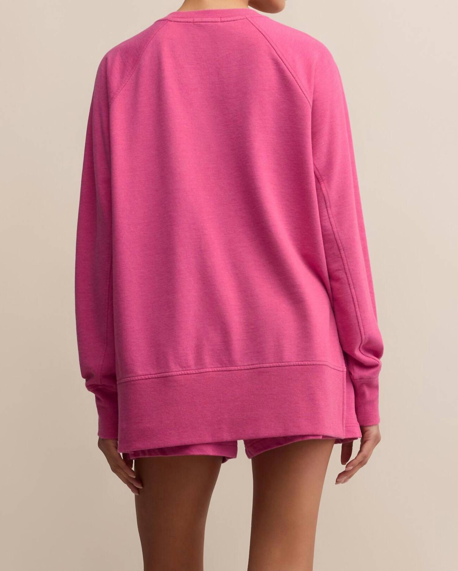Z Supply Weekender V-neck Sweater in island pink - women's sweater - view 8