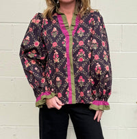 Entro - Kathryn Floral V-Neck Top