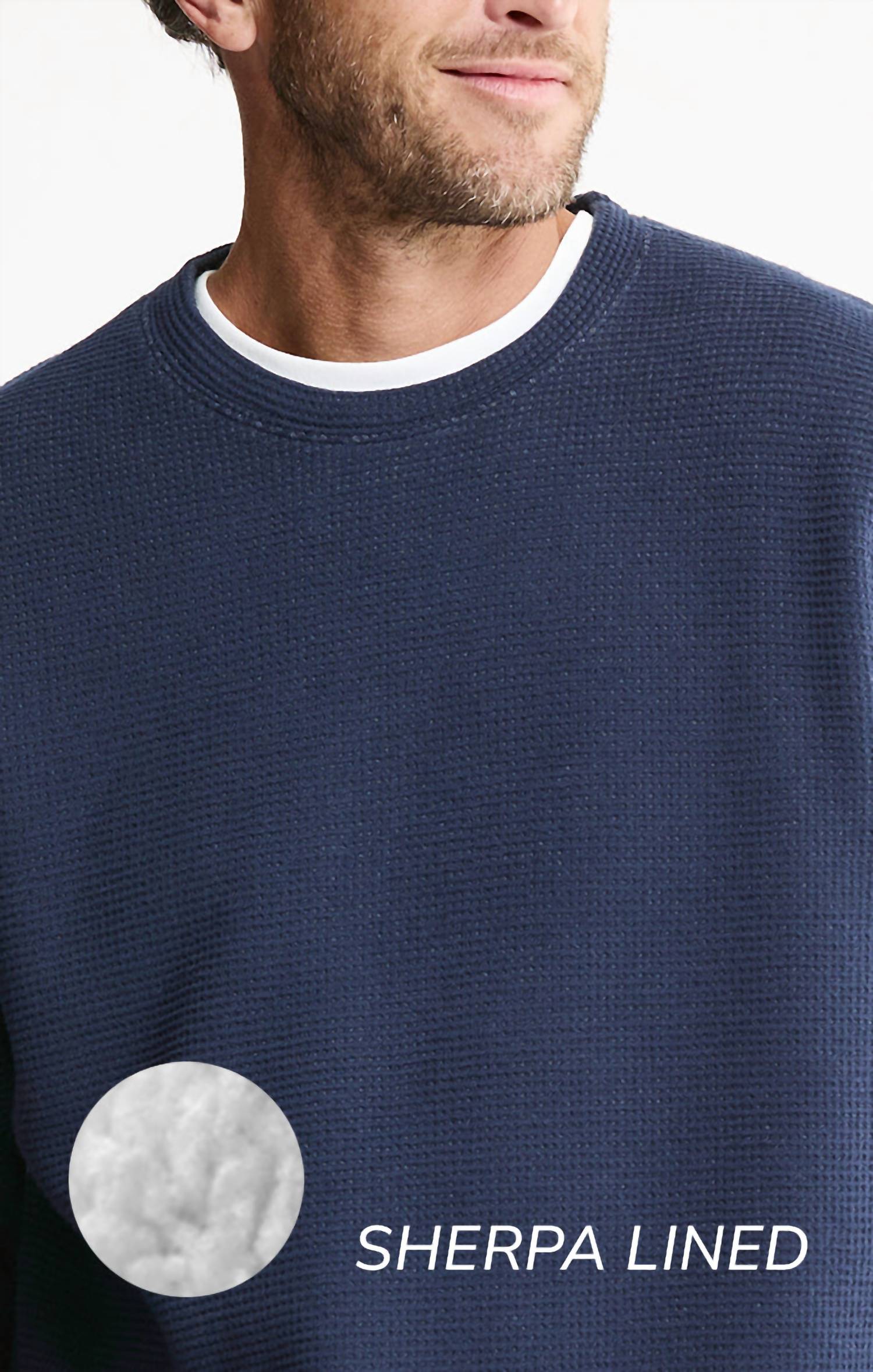 Jachs New York - Sherpa Lined Crewneck Sweatshirt