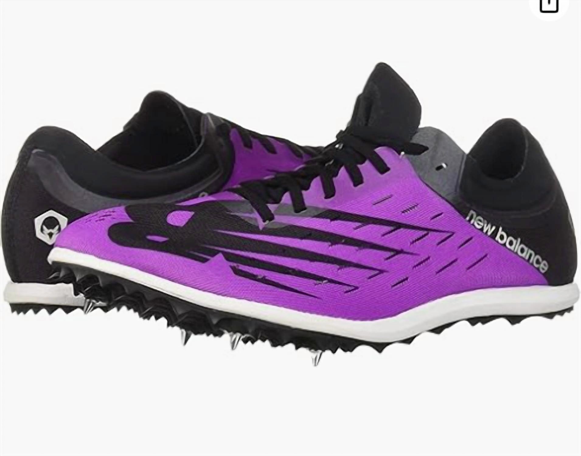 New Balance Women's Ld5000 V6 Spike Shoes in voltage violet black - women's shoe - alternate view