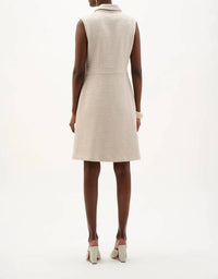 Joseph Ribkoff Boucle Aline Dress in moonstone - women's dress - view 4