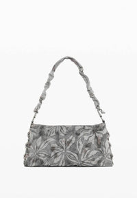 Desigual Women's Medium Obsidian Handbag in black - women's bag - detail view