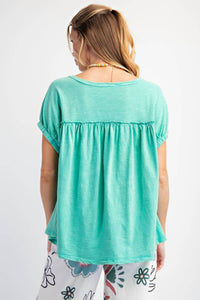 Easel - Summer Splash Cap Sleeve Tops