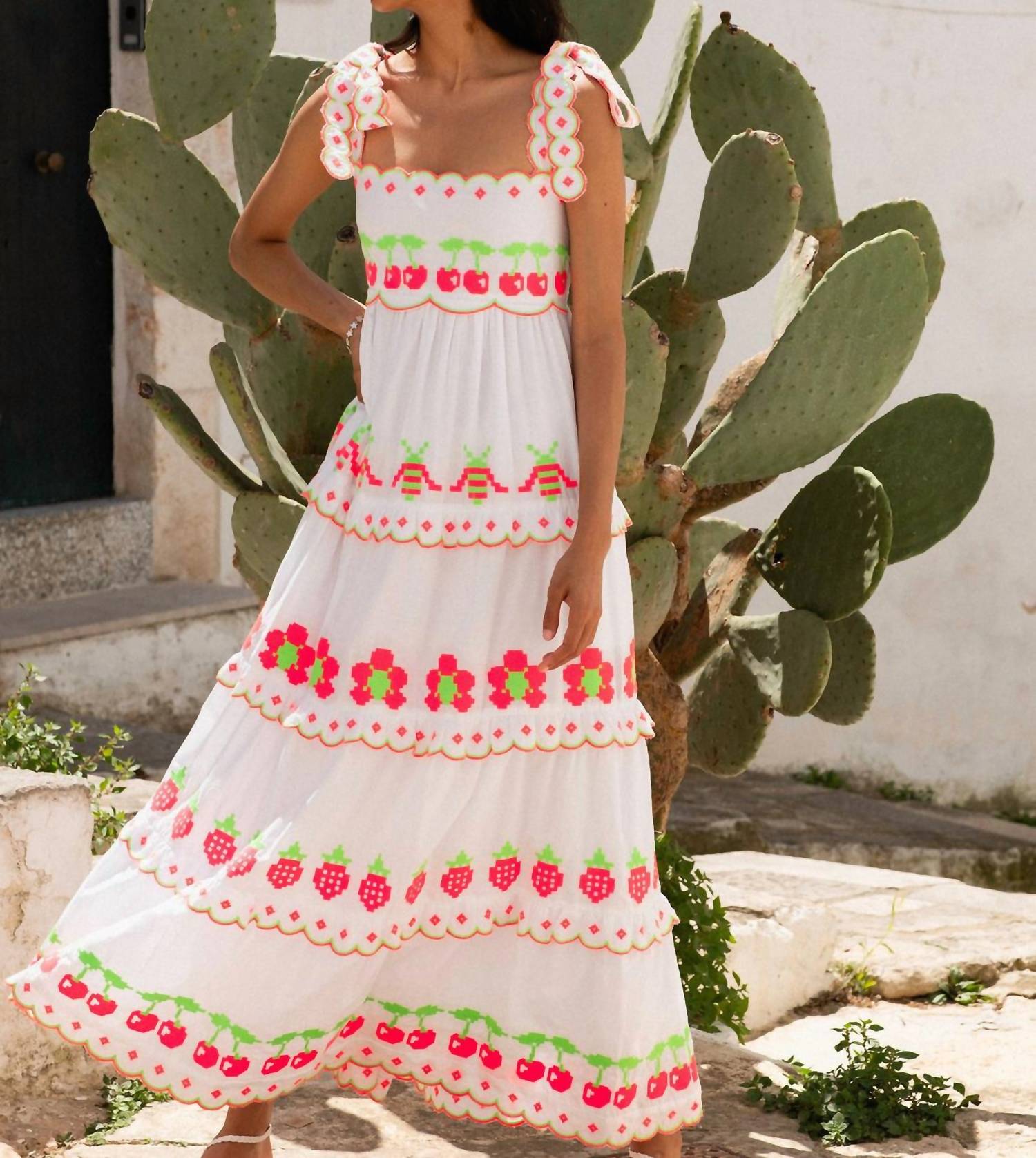 Pink City Prints - Athens Midi Dress