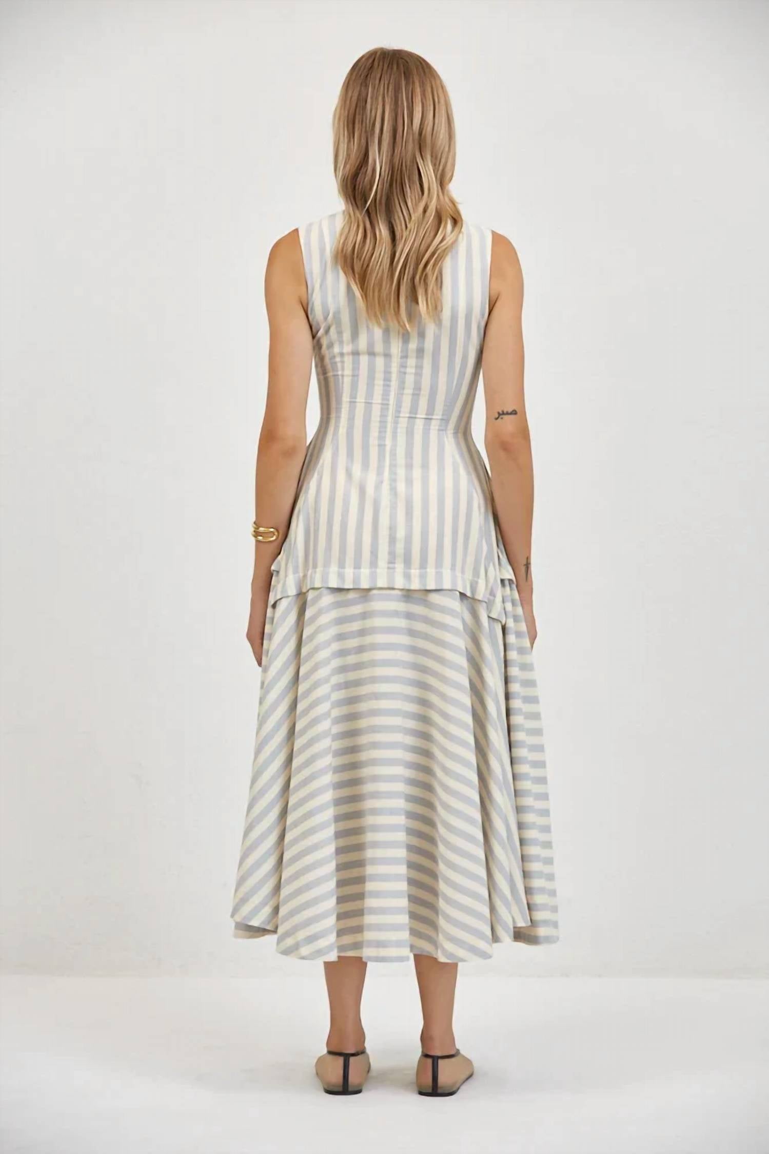 A.Ren - Loire Striped Structured Dress