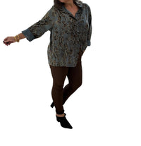 Made In Italy - Savannah Flow Button Front Blouse
