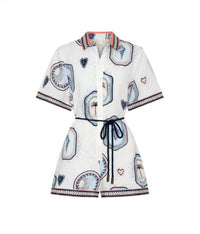 Kivari - Alessia Collar Neck Playsuit