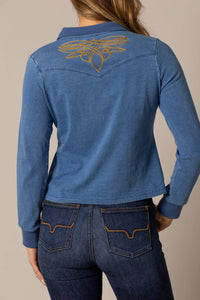 Kimes Ranch - Bluebell Long Sleeve Polo Shirt