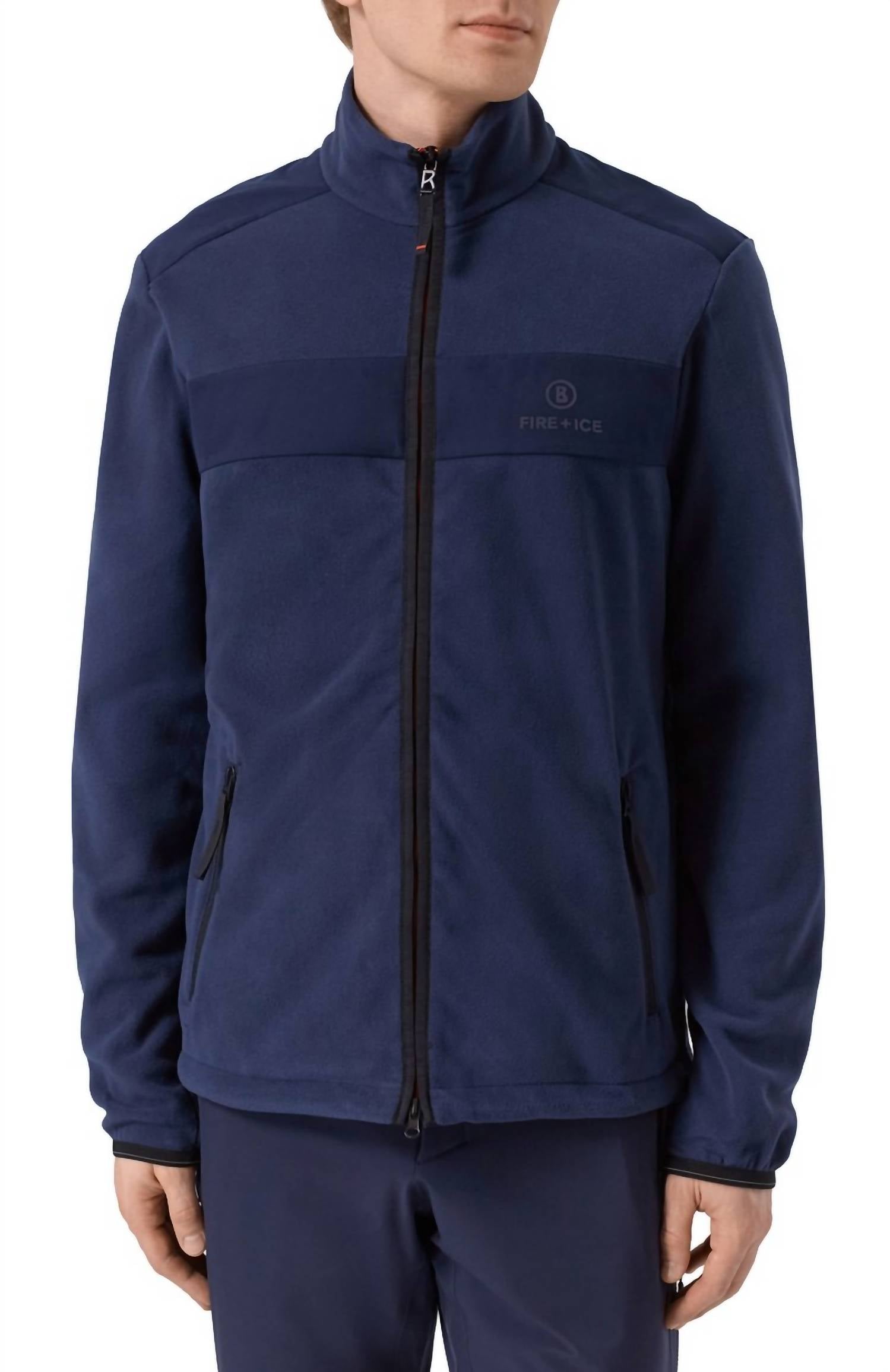 Bogner Fire + Ice Men's Josh Midlayer Sweater in night blue - men's sweater