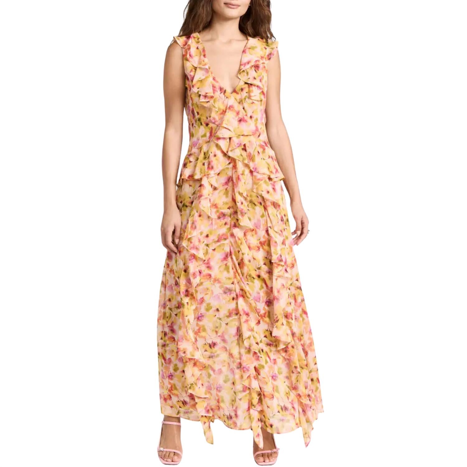 Misa Los Angeles Women's Claudita Dress in golden flora - women's dress