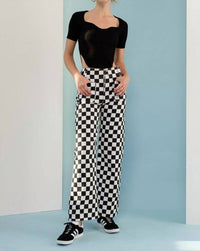 Papermoon - Nova Slim Square Neck Knit Top
