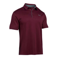 UNDER ARMOUR Men's Tech Polo in maroon - men's shirt