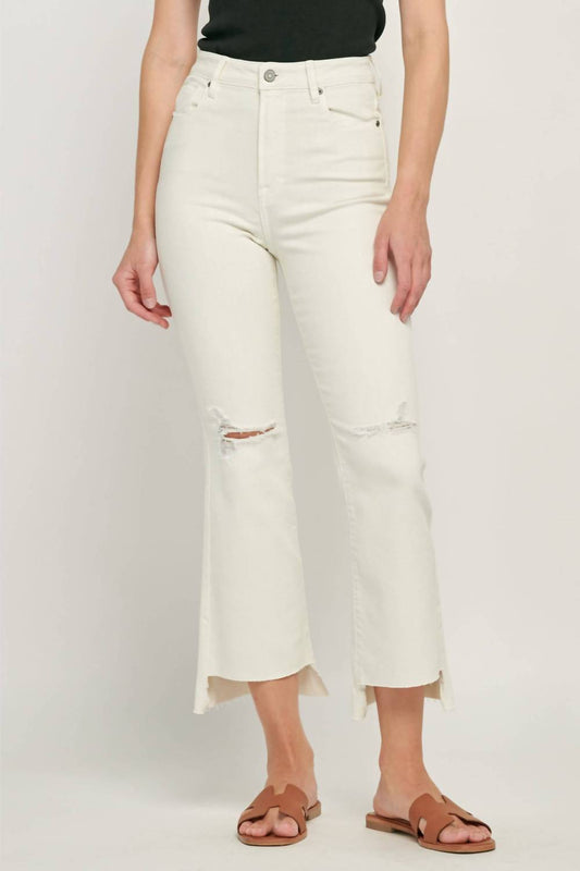 Hidden - Hidden Jeans Step Hem Cropped Flare