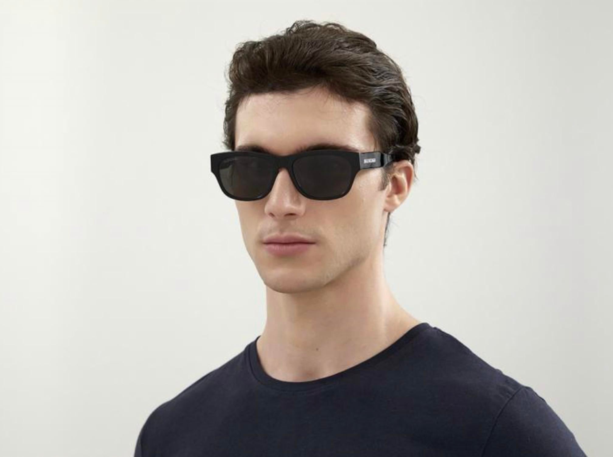 Balenciaga - Men's Acetate Rectangular Sunglasses - Bb0164s 001