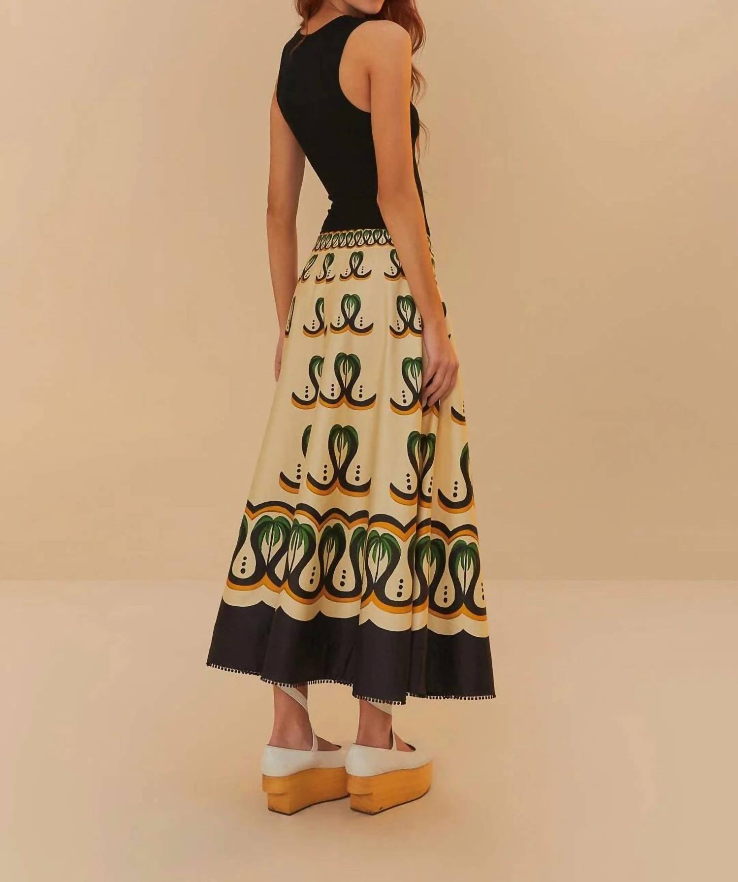 Farm Rio - Coconut Tree Flow Skirt