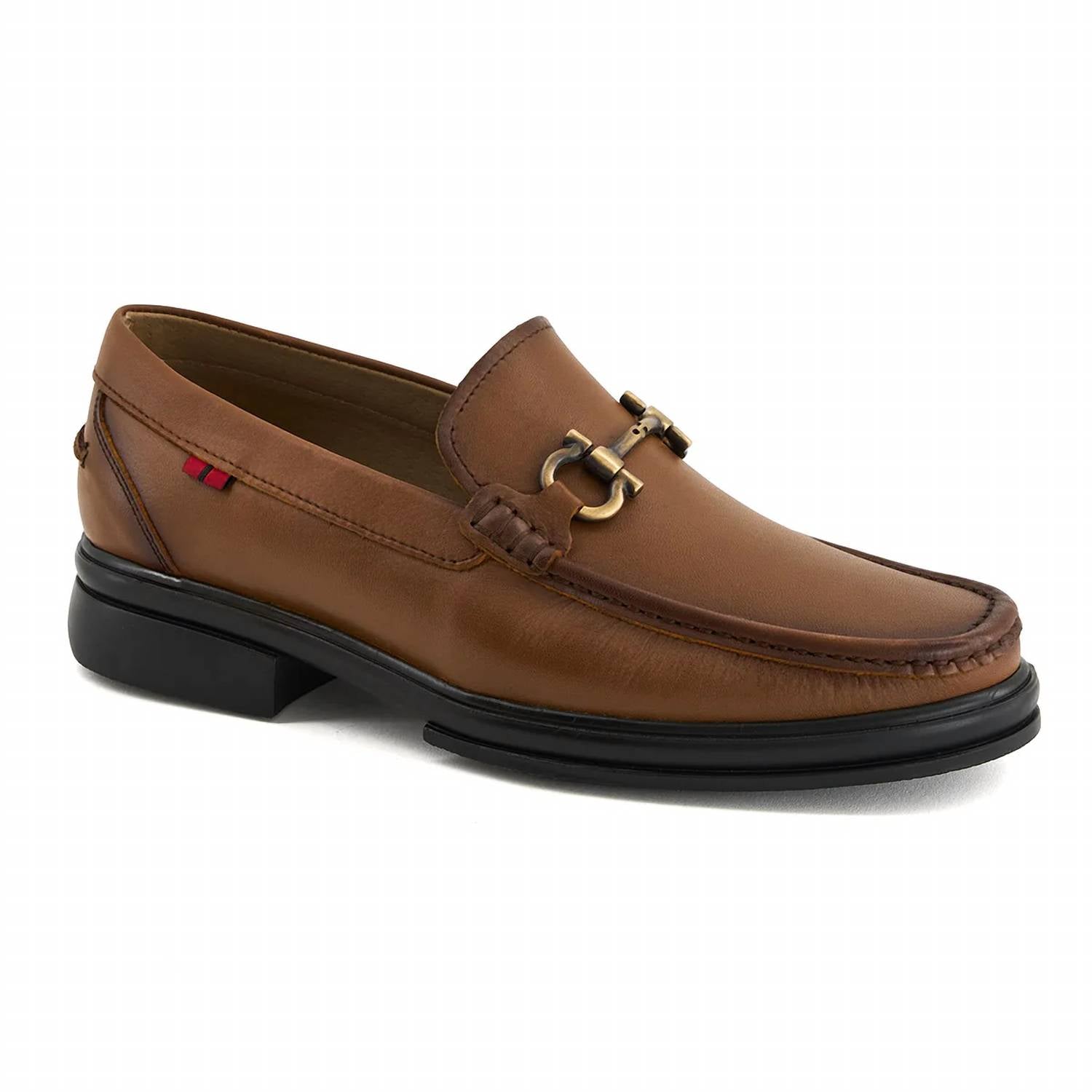 Andrea - Men's Horsebit Buckle Leather Loafer