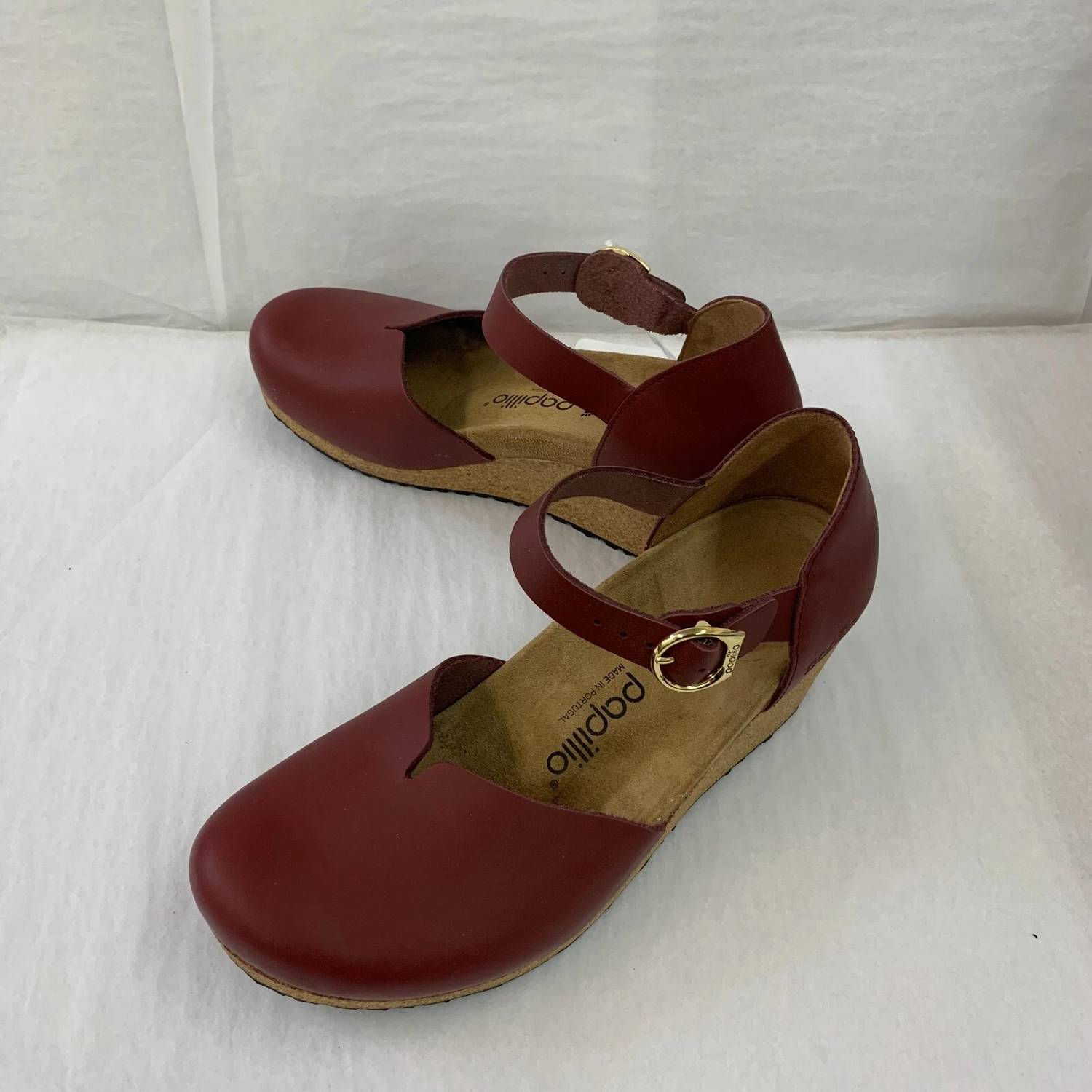 Papillio Women's Mary Ring Buckle Shoe in wine - women's sandal
