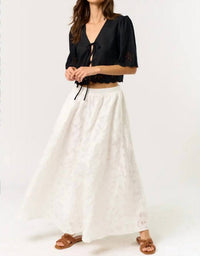 Lalavon - Jacquard Maxi Skirt