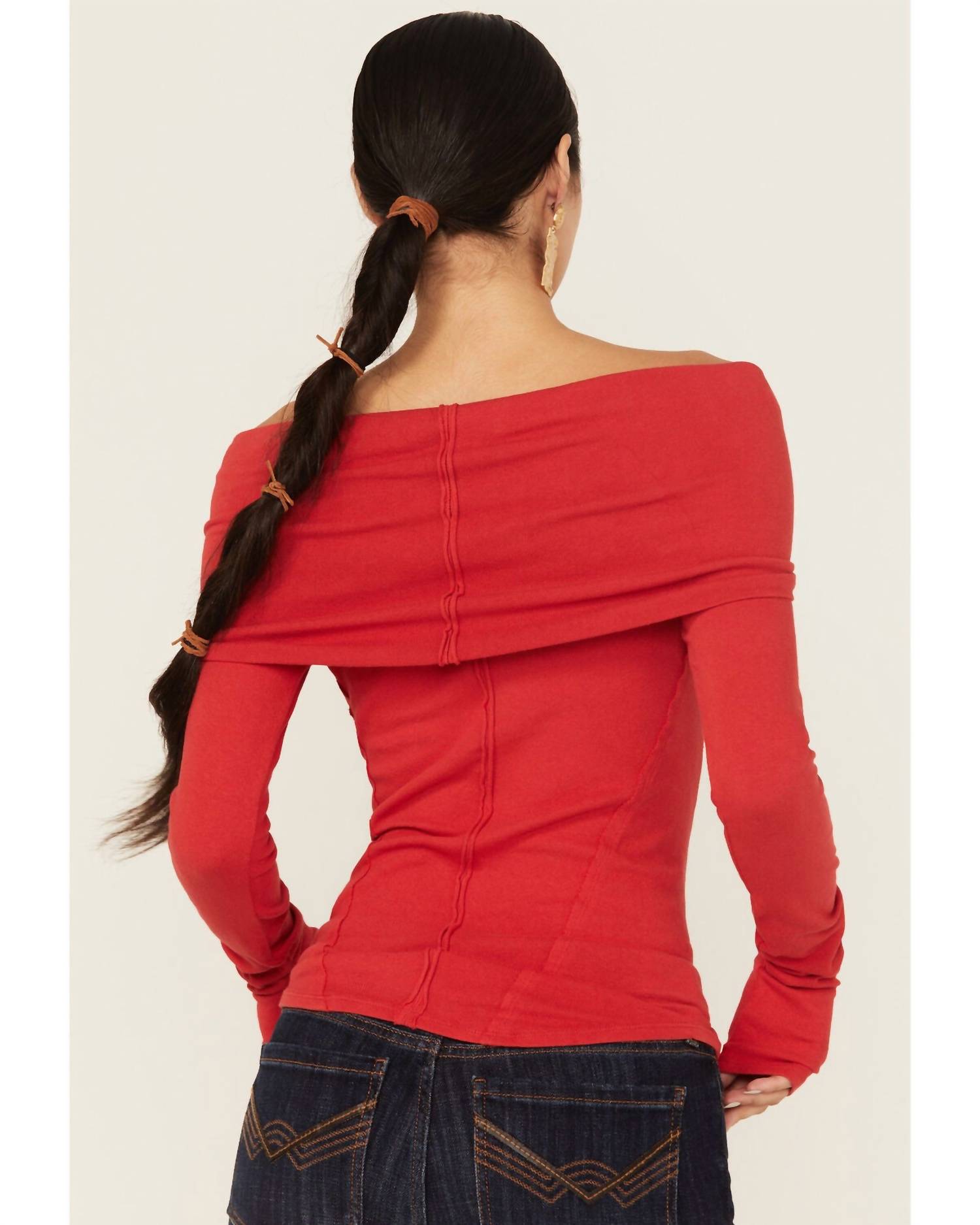 Free People - Iris Off The Shoulder Long Sleeve Top