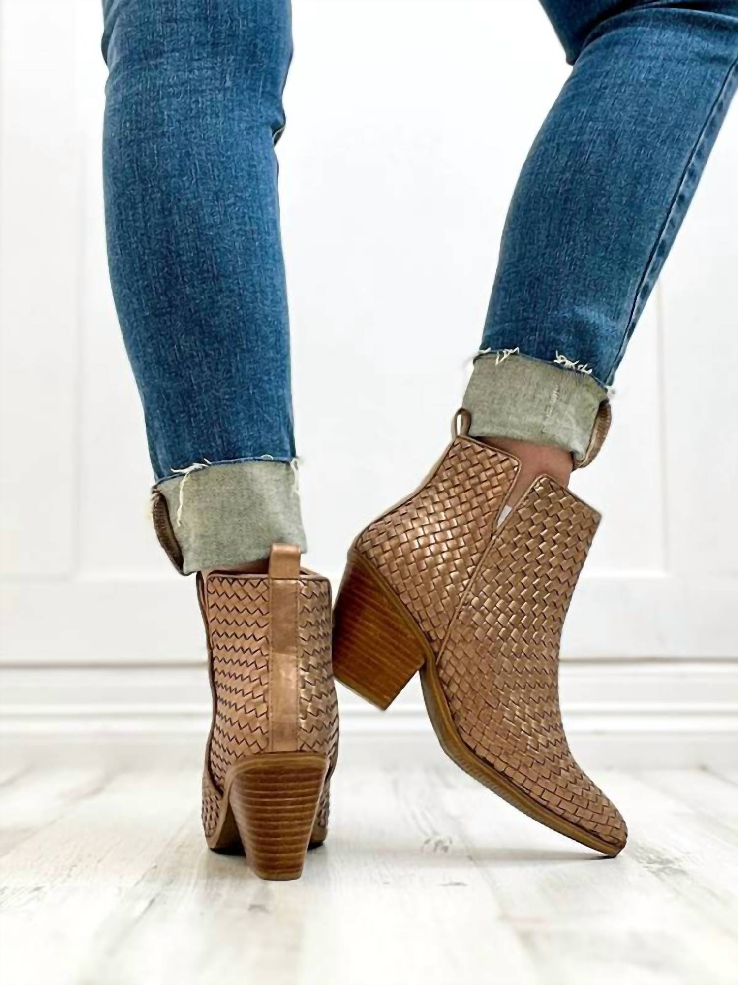 Hey Girl by Corkys Women's Come And Get It Boots in bronze 1 - women's shoe - view 4