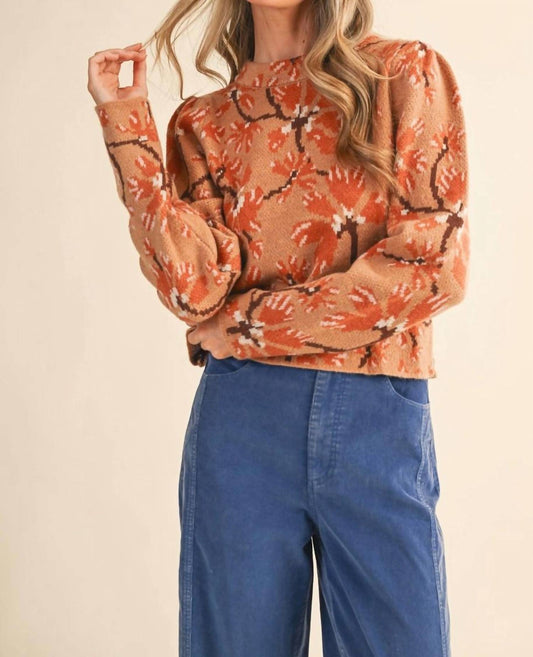 &Merci - Autumn Floral Sweater