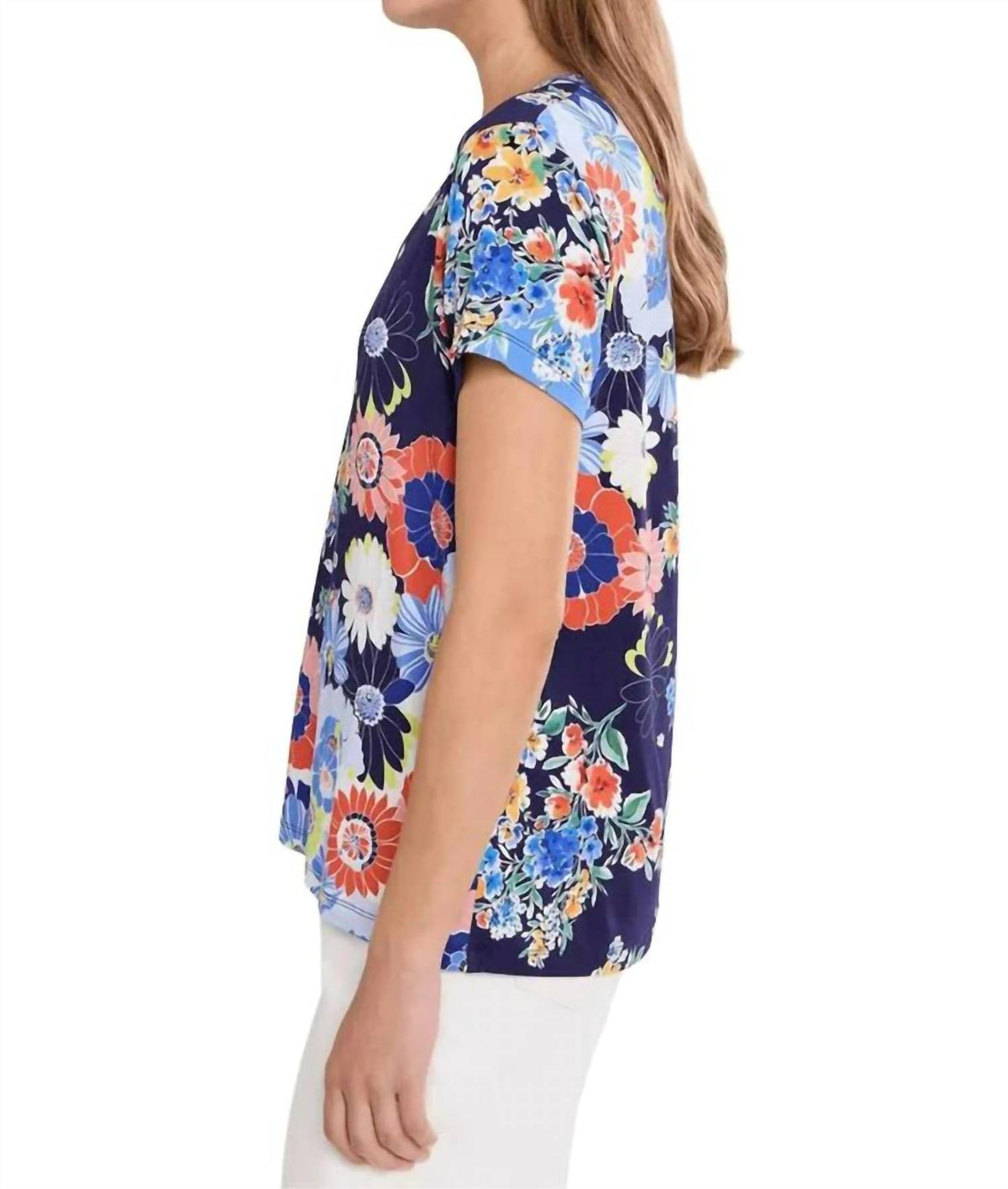 Johnny Was - Janie Favorite Short Sleeve V Neck Tee